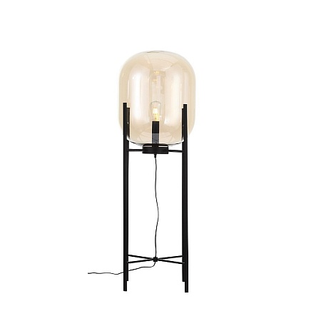 Торшер ST-Luce Черный/Коньячный E27 1*40W (из 2-х коробок) SL1050.525.01 - фото
