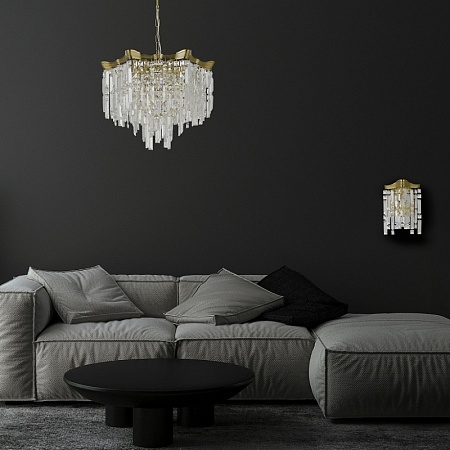 Светильник настенный ST-Luce Латунь/Прозрачный E14 1*60W SL1659.301.01 - фото