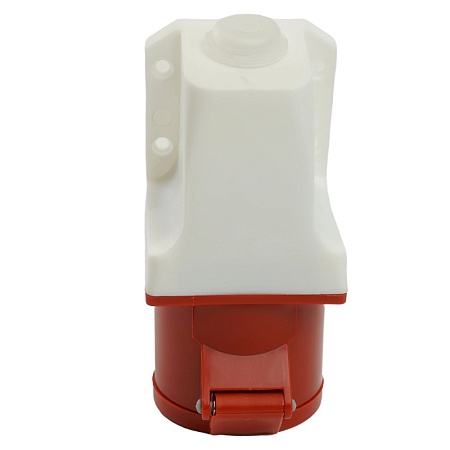 Розетка стационарная ST-124 32А 380В 3P+PE IP44, RST32-124-44, Stekker - фото