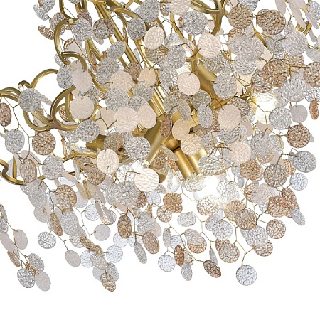 Люстра подвесная ST-Luce Латунь/Прозрачный, Золотой E14 8*60W SL1650.303.08 - фото