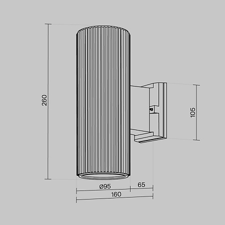 Настенный светильник (бра) Outdoor Rando O419WL-02B - фото