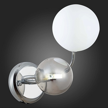 Светильник настенный Хром/Белый, Дымчатый G9 LED 2*5W SLE220911-02 - фото