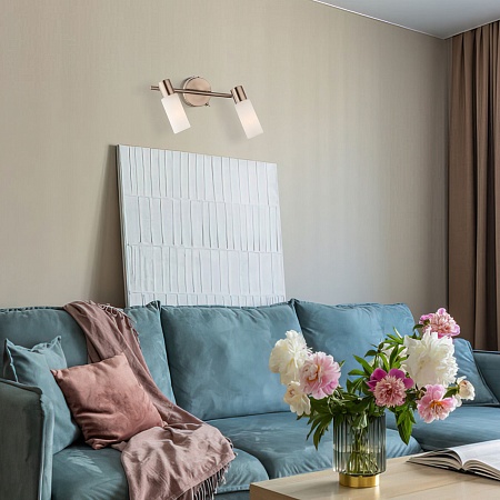 Настенный светильник Eurosvet 20043/2 сатин-никель - фото