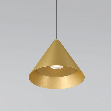 Светильник подвесной светодиодный Conus 16W 3000K золотой 50316 LED Elektrostandard - фото