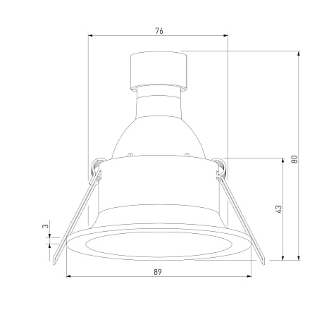 Светильник встраиваемый Andi GU10 черный IP44 25061/01 Elektrostandard - фото