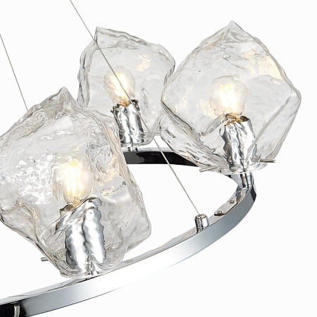 Люстра подвесная ST-Luce Хром/Прозрачный E14 6*40W SL1175.103.06 - фото