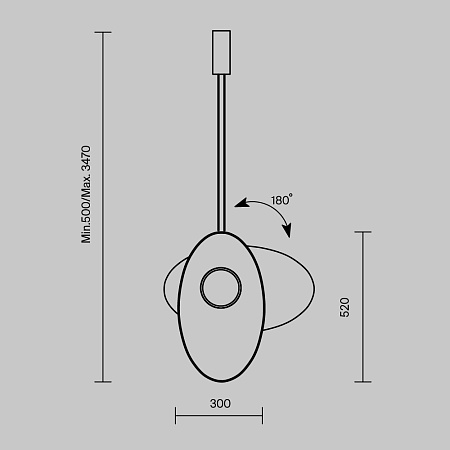 Подвесной светильник Maytoni MOD396PL-L10GR3K - фото