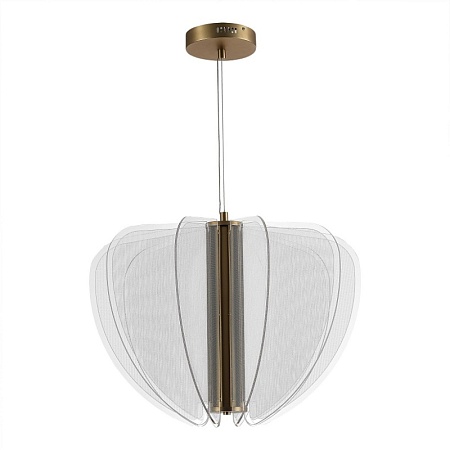 Светильник подвесной ST-Luce Золотистый/Прозрачный LED 1*45W 4000K SL6509.203.01 - фото
