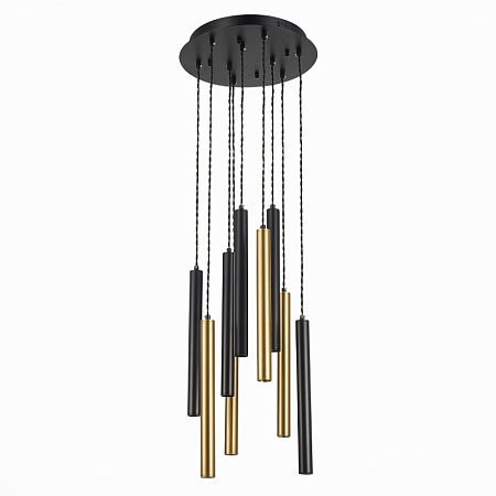 Светильник подвесной Черный LED 1*27W 4000K 2 295Lm Ra IP20 D350xH1 500 180-240V ST153.443.27 - фото