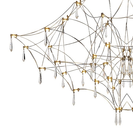 Светильник подвесной ST-Luce Золотистый/Прозрачный LED 114*0,5W 3000K SL6601.213.114 - фото