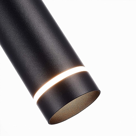 Светильник подвесной Черный LED 1*12W 3000K 936Lm Ra>90 120° IP20 D80xH300 165-265V ST115.433.12 - фото