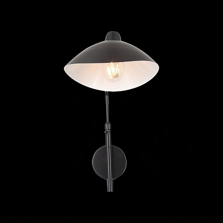 Бра ST-Luce Черный/Черный, Белый E27 1*60W SL305.401.01 - фото