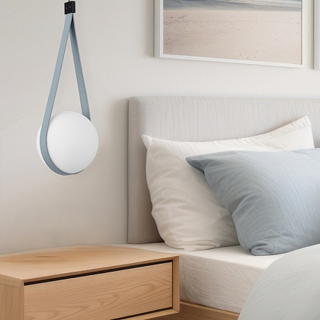 Светильник подвесной ST-Luce Черный, Голубой/Белый E27 1*60W SL2002.423.01 - фото