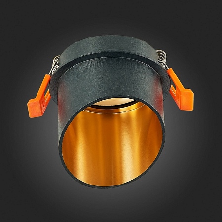 Св-к встр. Черный GU10 1*50W IP20 L68xW68xH68 220V Без ламп ST214.408.01 - фото