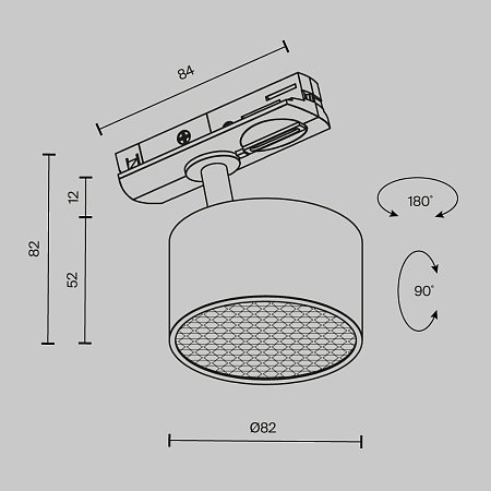 Трековый светильник Technical TR225-1-GX53-W - фото
