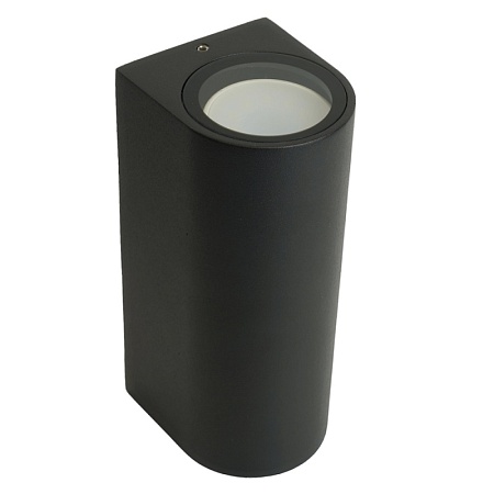 Светильник садово-парковый Feron DH015, на стену, 2*GU10 230V, черный - фото