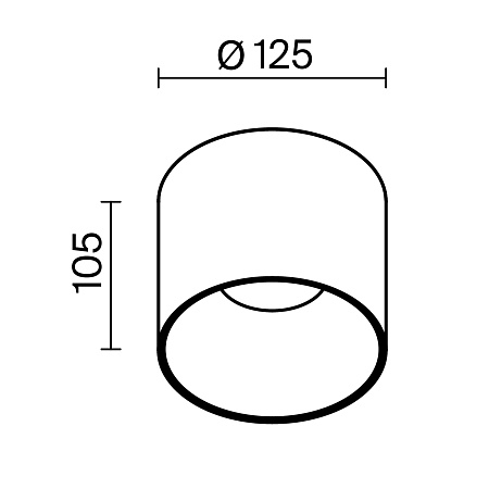 Потолочный светильник Technical Alfa LED C064CL-01-25W4K-D-RD-B - фото