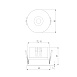 Светильник встраиваемый светодиодный Bliss 15W 4000K титан 25070/LED Elektrostandard - фото