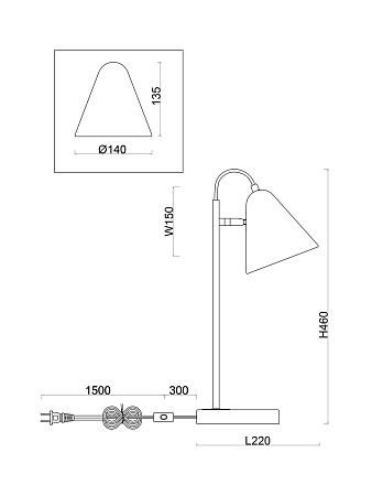 Настольный светильник Freya FR8001TL-01WG - фото