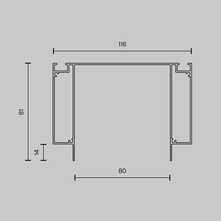 Комплектующие для светильника Technical ALM-11681-PL-B-2M - фото