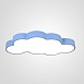 Потолочный Светильник Cloud 90 Голубой Imperiumloft 186681-26 - фото