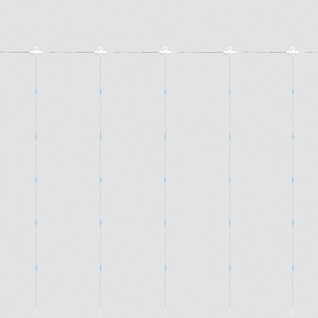 Светодиодная гирлянда Feron CL590 занавес типа Роса 2*2м  + 2м 2700К USB, прозрачный шнур - фото