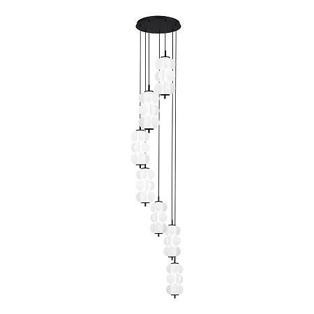 Светильник подвесной ST-Luce Черный/Белый LED 7*8W 3000K SL6121.403.07 - фото