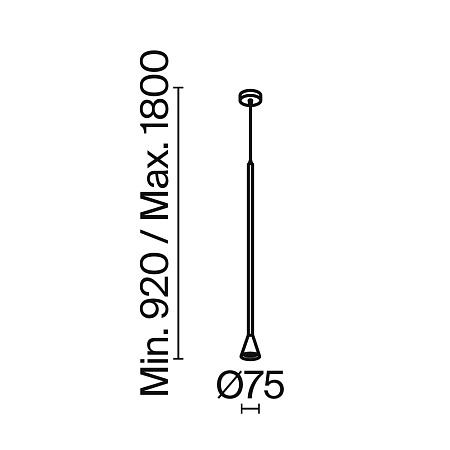 Подвесной светильник Technical Arrow P064PL-01B - фото