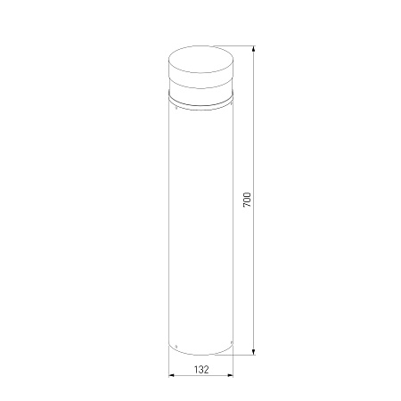 Садово-парковый светильник 1532 TECHNO LED 3000K чёрный 1532 TECHNO LED черный Elektrostandard - фото