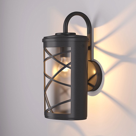 Уличный настенный светильник Premier D IP44 GL 1017D черный Elektrostandard - фото