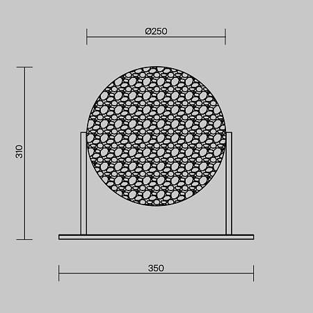 Настольный светильник Maytoni Mangata MOD387TL-L8CH3K - фото