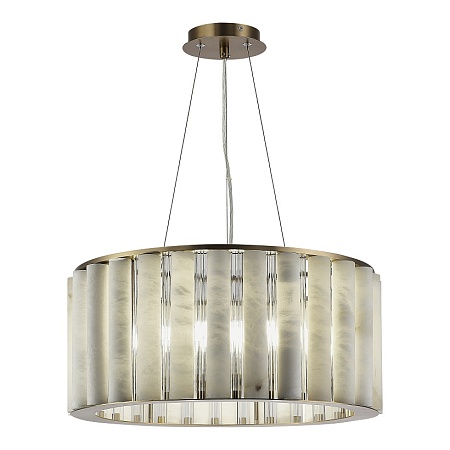 Светильник подвесной ST-Luce Бронза, Прозрачный/Белый алебастр E14 8*40W SL1516.303.08 - фото