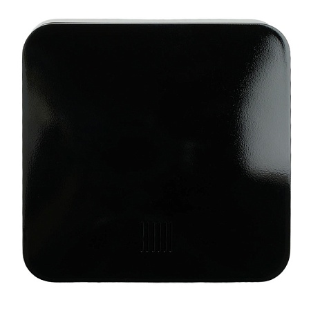 Выключатель открытой установки 1-клавишный с индикатором, STEKKER, 250В, 10А, IP20, серия София, черный, MSW10-11-20-02 - фото