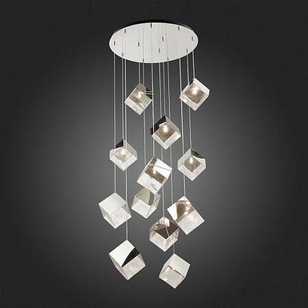 Светильник подвесной ST-Luce Хром/Прозрачный, Хром G9 12*5W SL1182.103.12 - фото