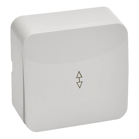 Переключатель открытой установки 1-клавишный, STEKKER, 250В, 10А, IP20, серия София, белый, MSW10-12-01 - фото