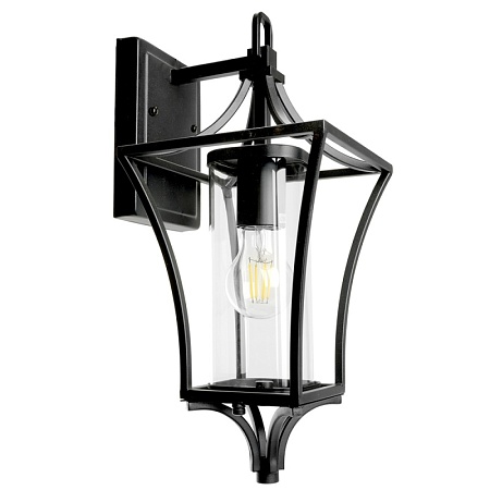 Светильник садово-парковый Feron PL731 на стену вниз  60W E27 230V, черный - фото