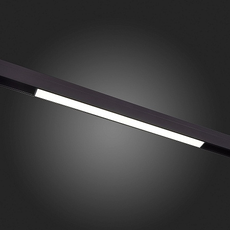 Магнитный трековый светильник Черный LED 1*12W 3000K 780Lm Ra>90 120 IP20 L406xW22xH44 ST360.436.12 - фото