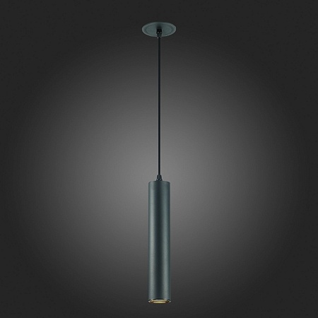 Встраиваемый подвесной светильник Черный GU10 1*50W IP20 D54xH290 220V Без ламп ST151.408.01 - фото