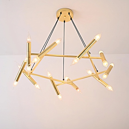 Подвесной Светильник Jonathan Browning Le Pentagone Chandelier 20 Light Imperiumloft 123487-22 - фото