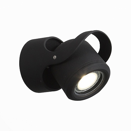 Светильник уличный настенный ST-Luce Черный/Черный, Прозрачный G5,3 1*3W SL093.401.01 - фото