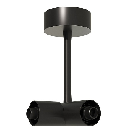 Потолочный токопроводящий угловой соединитель с подводом питания ST-Luce Черный ST1602.449.00 - фото