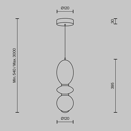 Подвесной светильник Maytoni MOD362PL-L10BG3K - фото