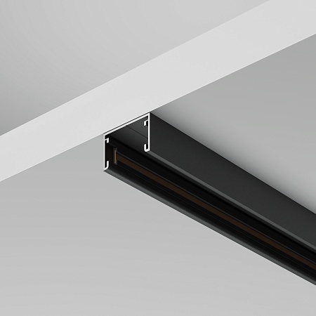 Шинопровод 1м накладной Basity, черный - фото