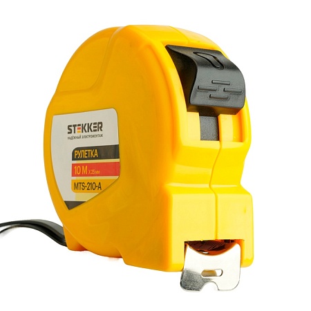Рулетка, 10 м х 25 мм, II класс точности, пластик MTS-210-A - фото