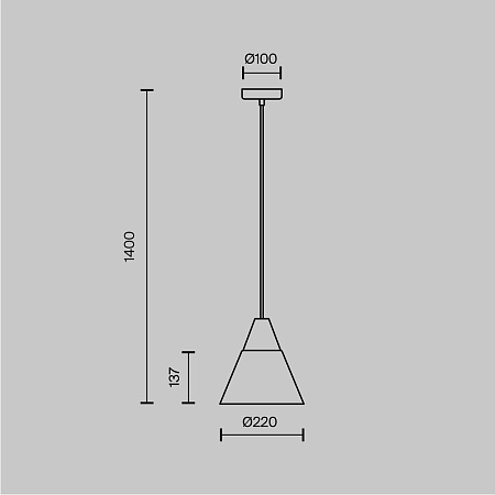 Подвесной светильник Maytoni Bicones P359-PL-01-W - фото