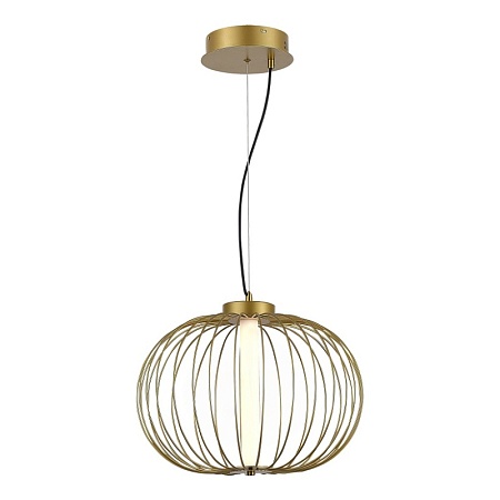 Светильник подвесной ST-Luce Золотистый/Золотистый LED 1*10W 3000K SL6124.203.01 - фото