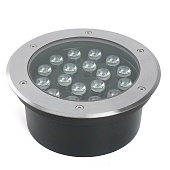 Светодиодный светильник тротуарный (грунтовый) Feron SP2804, 20W, AC/DC12V, низковольтный, 4000K, металлик, IP67