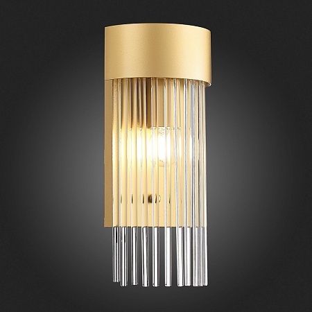Бра ST-Luce Золотистый/Золотистый, Прозрачный E27 1*60W SL1225.201.01 - фото