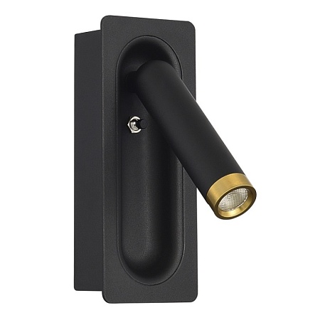 Светильник настенный ST-Luce черный/черный,латунь LED 1*3W 4000K SL6238.401.01 - фото