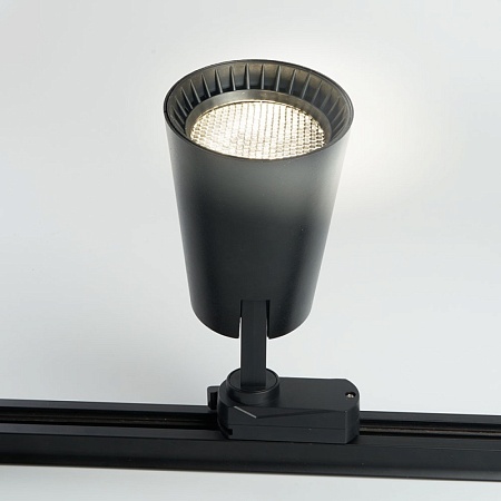 Светодиодный светильник Feron AL100 трековый однофазный на шинопровод 20W 4000K 35 градусов черный - фото